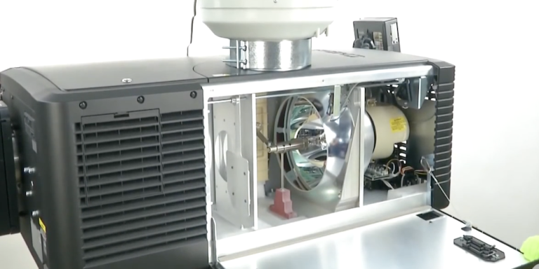 Change lamp on Christie digital cinema projectors CP2230,4230, 2220.