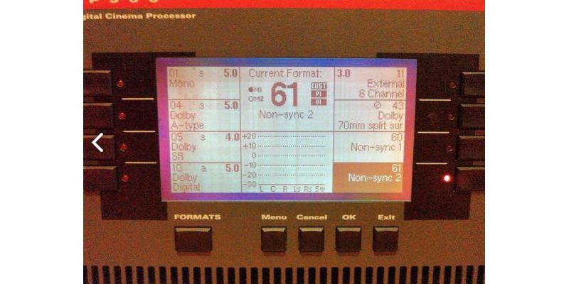 Dolby CP500 Front Panel Menus_fw-v1.65